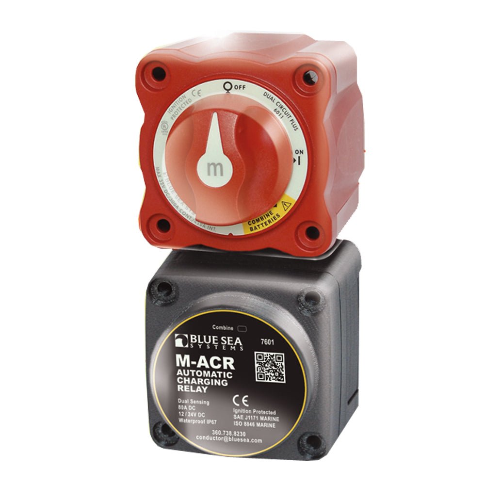BS 7649 Mini Batterieladerelais mit Batterieschalter Kit - 65A