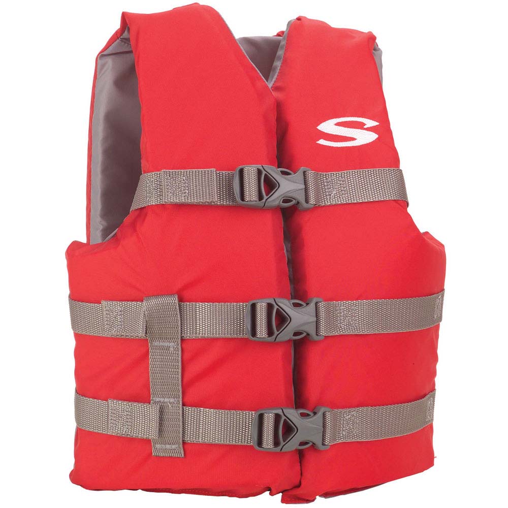 Stearns Youth Classic Vest Life Jacket 50 90lbs Red Grey