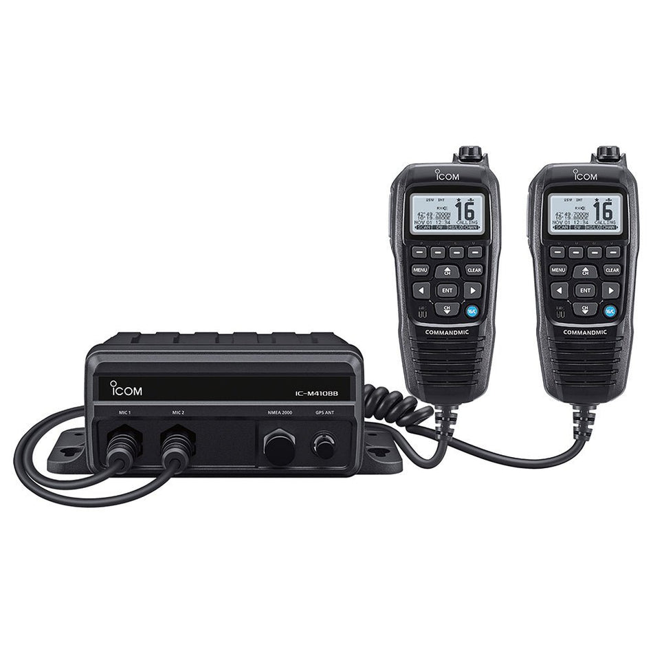 Icom M410bb Black Box Vhf With Hm195gb Black