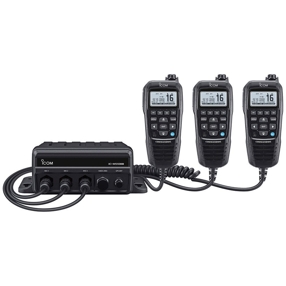 Icom M510bb Black Box Vhf With Hm195gb Black