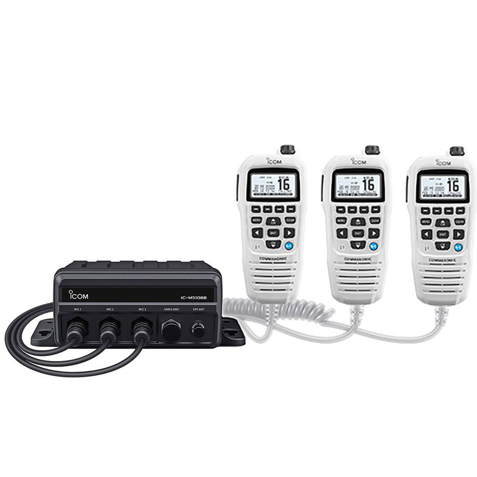 Icom M510bb Black Box Vhf With Hm195gw White