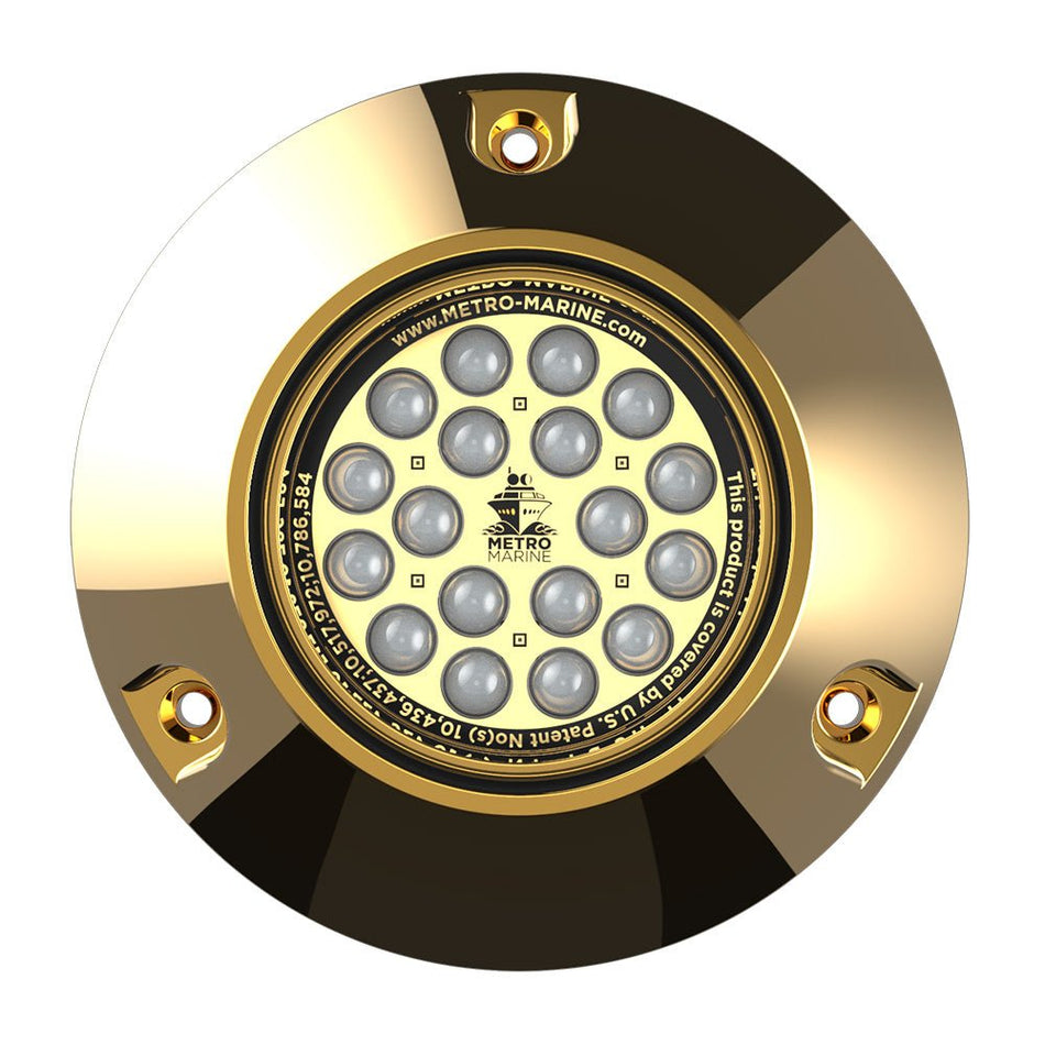 Metro Marine High-Output Submersible Underwater Light w/Intelligent Monochromatic LED&#39;s - Green, 45&deg; Beam