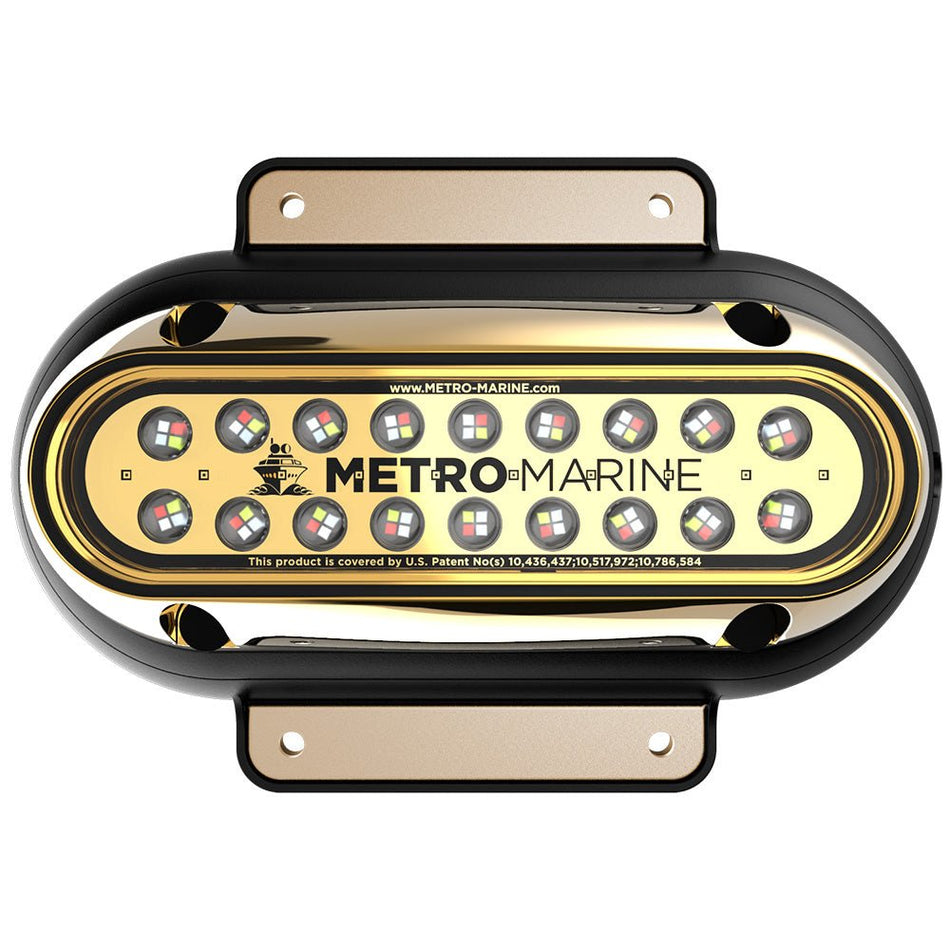 Metro Marine High-Output Elongated Surface Mount Light w/Intelligent Full Spectrum LED&#39;s - RGBW, 90&deg; Beam