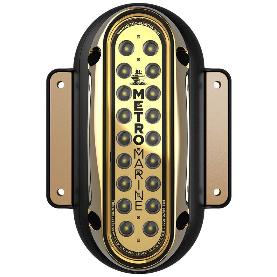 Metro Marine High-Output Vertical Surface Mount Light w/Intelligent Monochromatic LED&#39;s - White, 90&deg; Beam