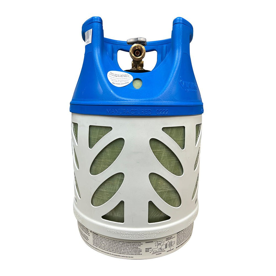 Viking Cylinders 17lb Vertical Fiberglass Composite LPG Cylinder w/Type 1 Valve - OPD, DOT, TC Approved - 1420-0017