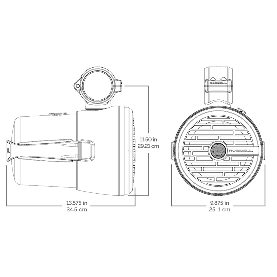 Roswell R1 8* Tower Speakers - White - 100W RMS & 200W Peak Power - C920-1710