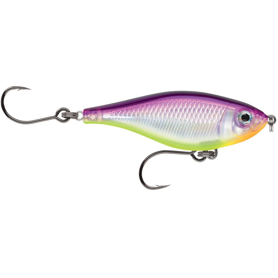 Rapala X-Rap&reg; Twitchin&rsquo; Mullet 2-1/2" Purple Chartreuse