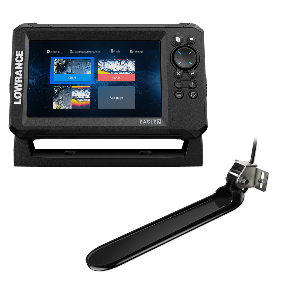 Lowrance Eagle 7 w/TripleShot Transducer & U.S. Inland Charts