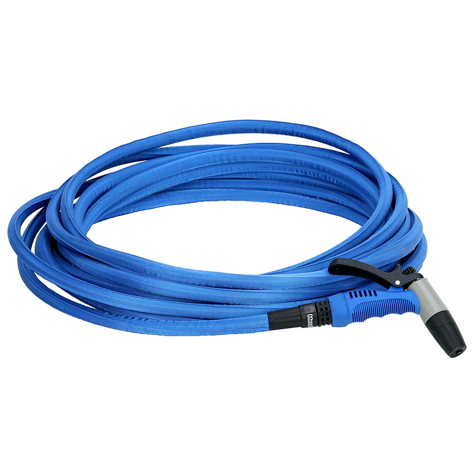 Hosecoil 25' Blue Flexible Hose Kit With Rubber Tip Nozzle