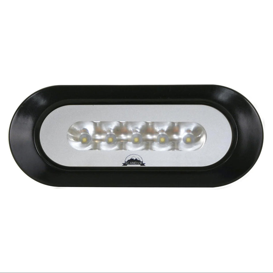 Scandvik Flush Mount Spreader Light - Black 41356P