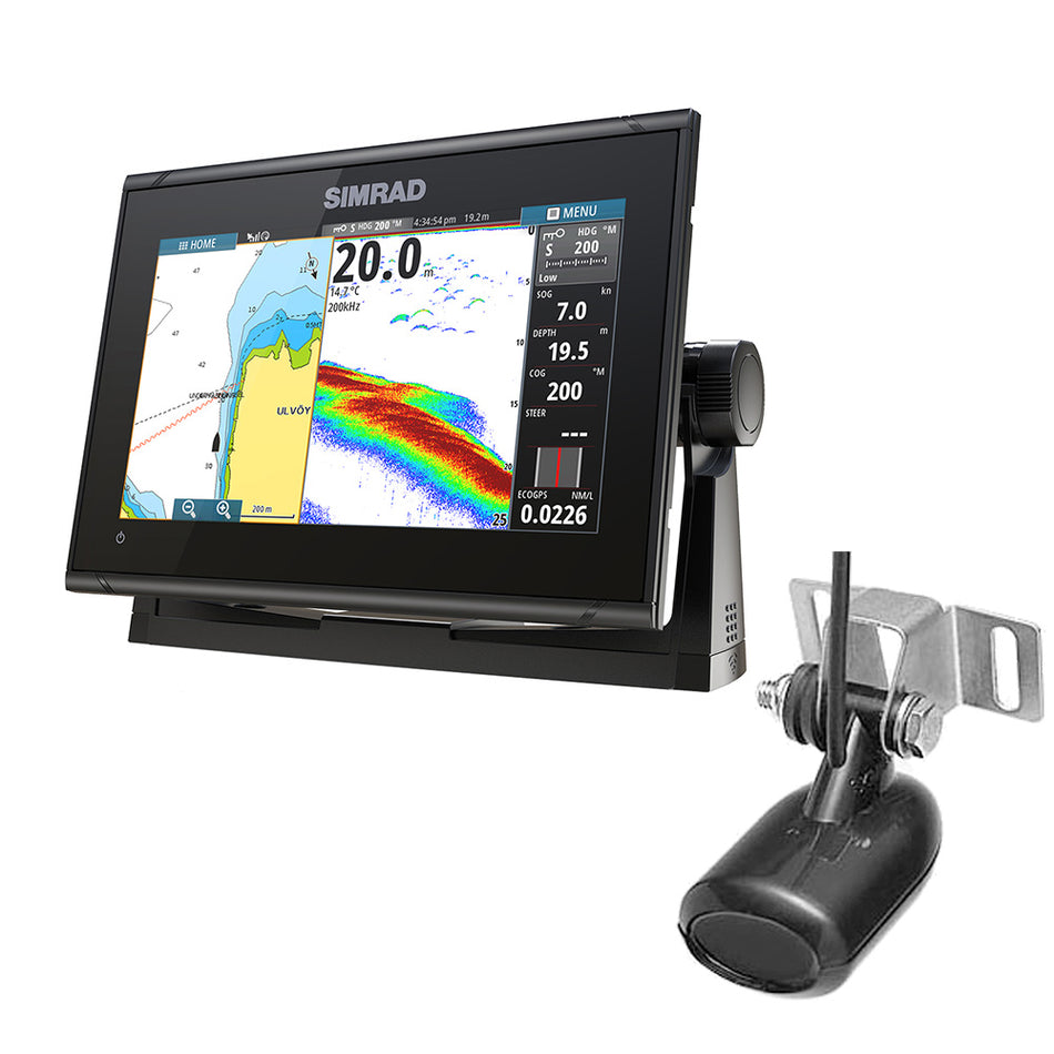 Simrad GO9 XSE Combo with Transom Mount Transducer 83/200 kHz - 000-16293-001