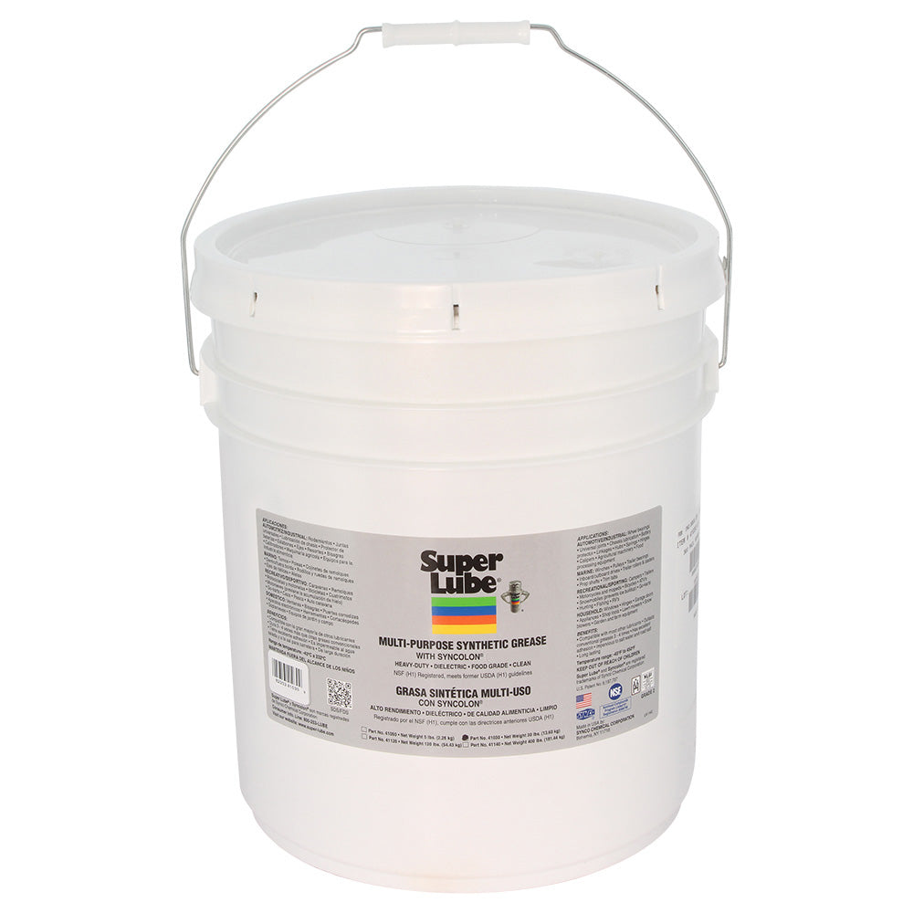 Super Lube Multi-Purpose Synthetic Grease with Syncolon (PTFE) - 30lbs