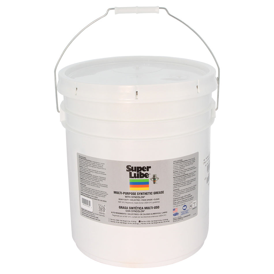 Super Lube Multi-Purpose Synthetic Grease with Syncolon (PTFE) - 30lbs