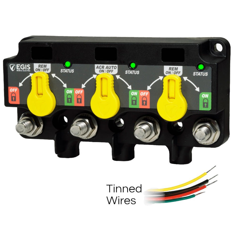 Egis XD Series Triple Flex 2 Relay-ACR-Relay w/Knobs & Tinned Wires - 8730-1535