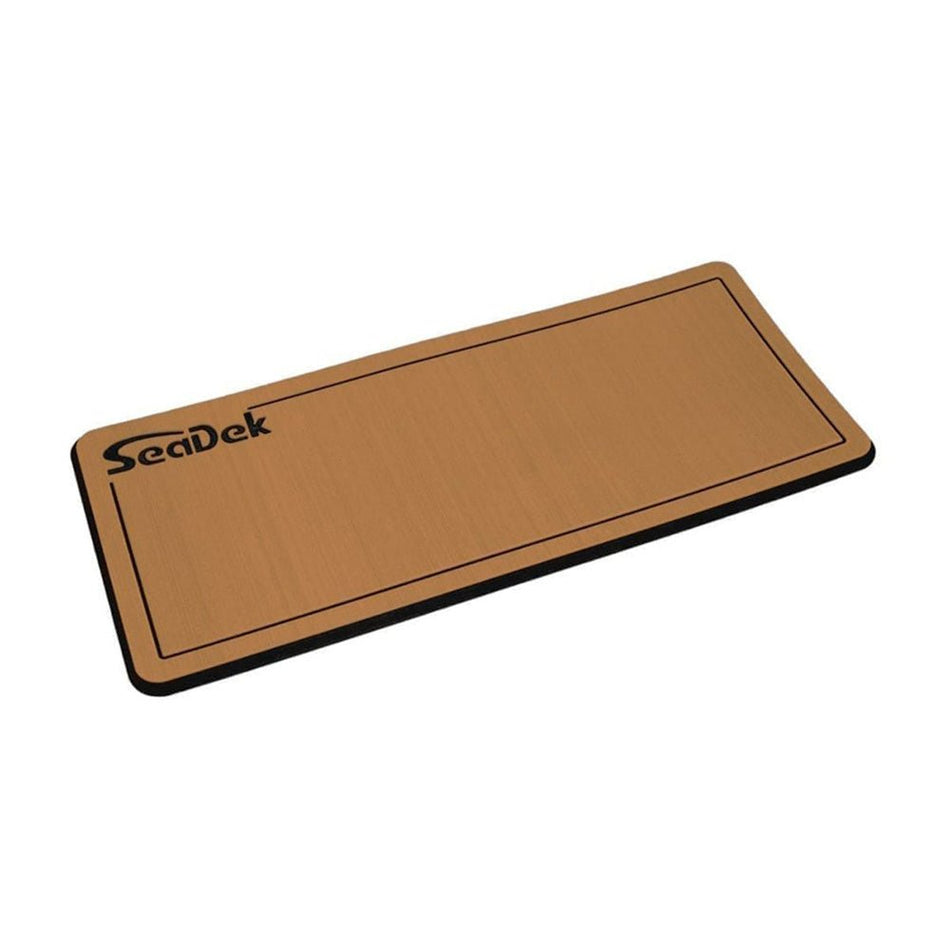 SeaDek 14&rdquo; x 36" 20mm Dual Density Small Helm Pad w/SeaDek Logo - Brushed Texture - Mocha/Black (355.6mm x 914.4mm x 20mm)