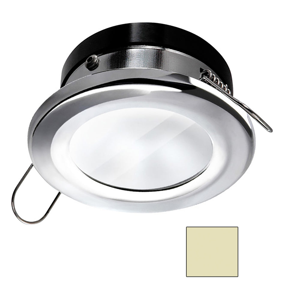 I2Systems Apeiron A1110Z 4.5W Round Spring Mount Light - Warm White - Polished Chrome Finish