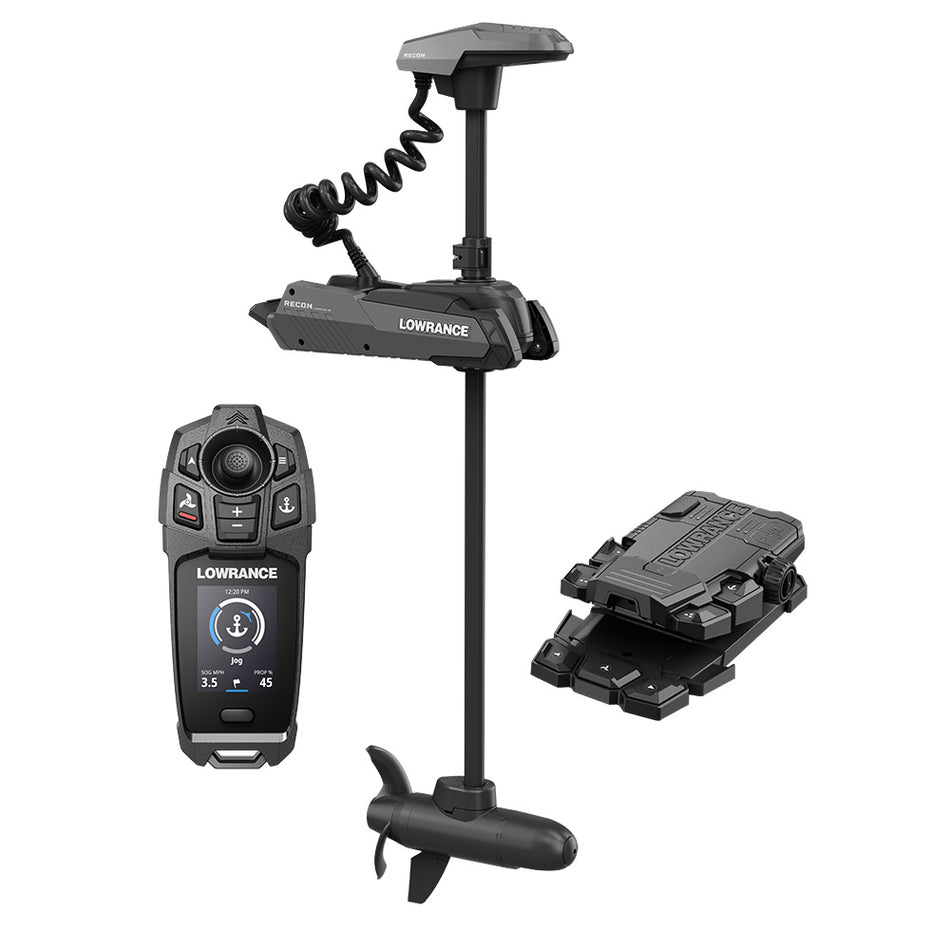 Lowrance Recon* FW 48" Trolling Motor - Includes Freesteer Joystick Remote, Wireless Foot Pedal & HDI Nosecone