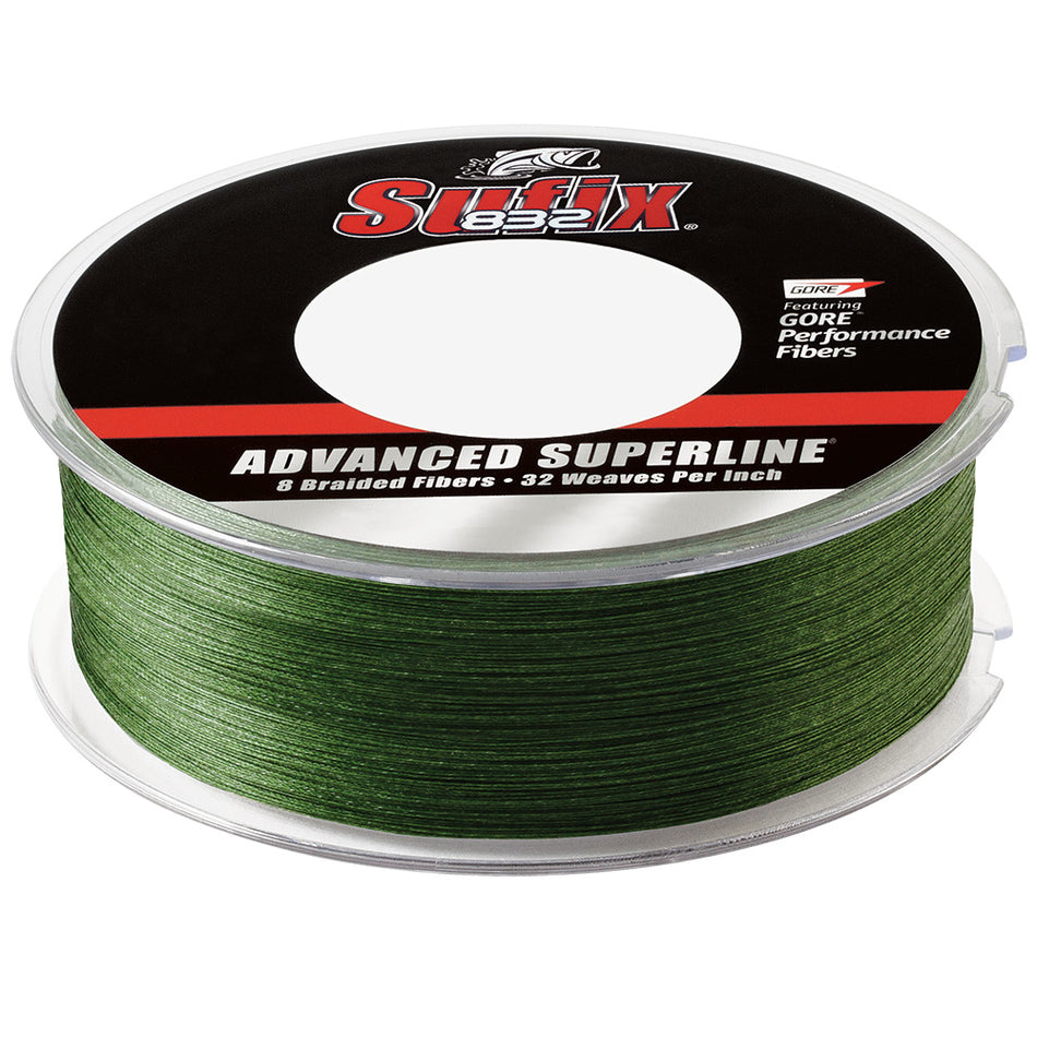 Sufix 832 Braid - 80lb - Low-Vis Green - 600 yds