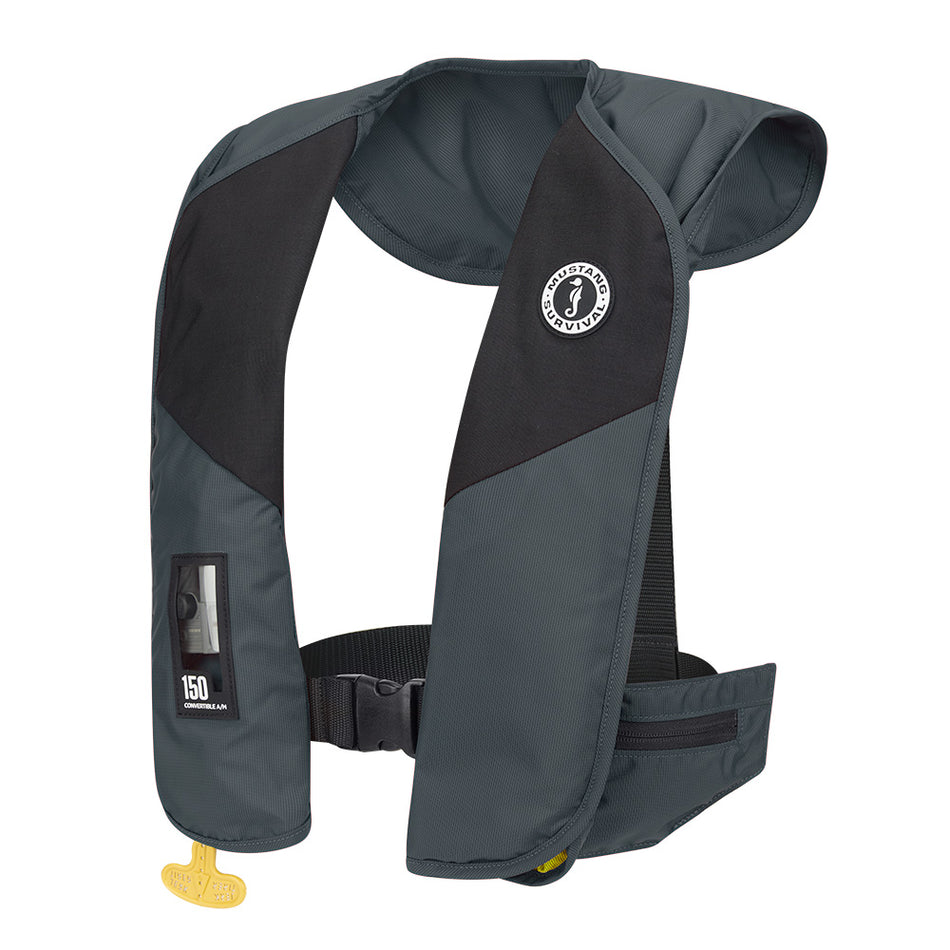 Mustang Survival MD2020-191-0-235 MIT 150 Convertible A/M Inflatable PFD - Admiral Grey