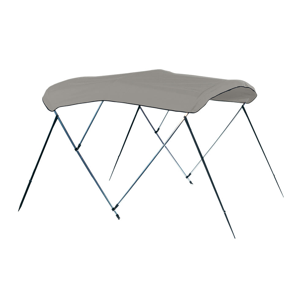 Carver by Covercraft 3 Bow 4681U Bimini Top with Boot - Cadet Grey Acrylic
