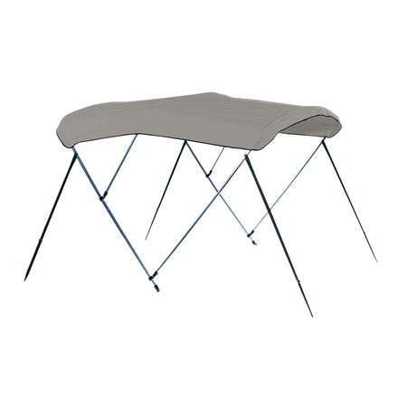 Carver by Covercraft 3 Bow 4681U Bimini Top with Boot - Cadet Grey Acrylic