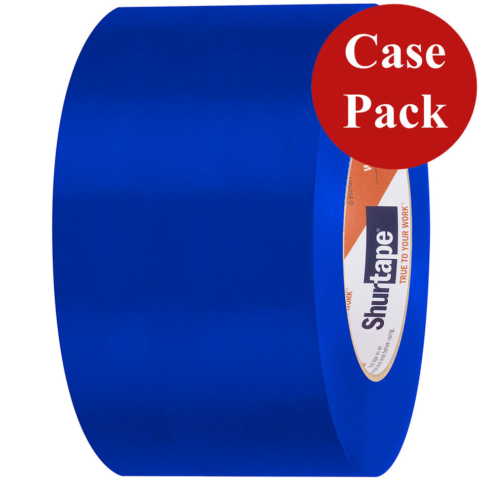 Shurtape UV-Resistant Marine Heat Shrink Tape - 72MM x 55M Roll - Straight Edge Blue *Case of 16 Rolls* - 105739C