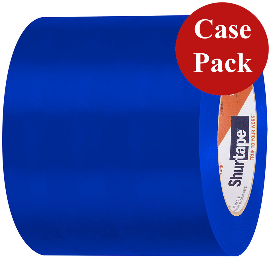 Shurtape UV-Resistant Marine Hull Preservation Tape - 96MM - 33M Roll - Straight Edge Blue *Case of 12 Rolls* - 105750C
