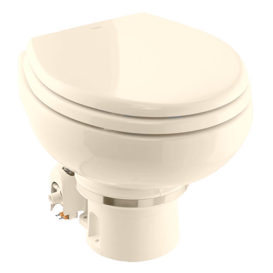 Dometic MasterFlush 7160 Bone Electric Macerating Toilet - 12V with Orbit Base