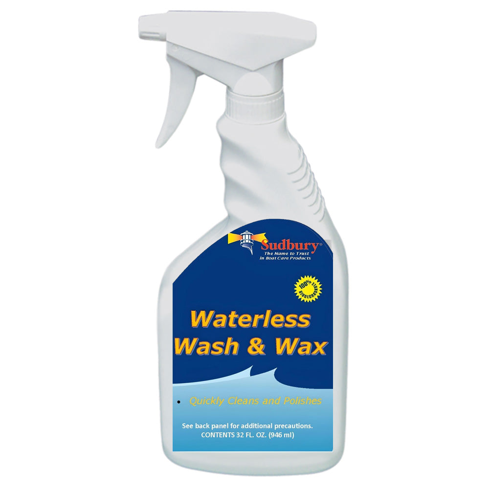 Sudbury Waterless Wash & Wax - 32oz Spray Bottle for Easy Vehicle Care