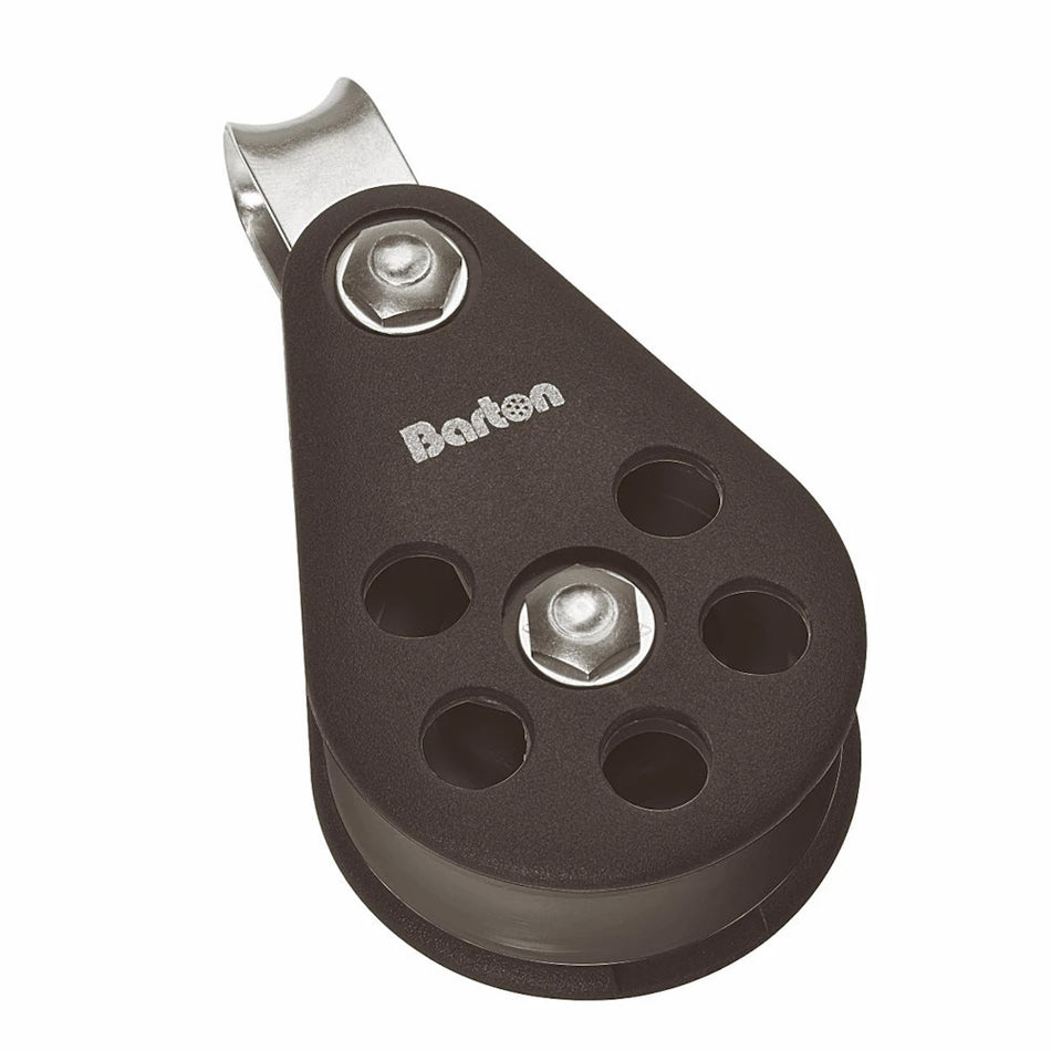 Barton Size 5 54mm Plain Bearing Pulley Block Single Block Fixed Eye - N05110