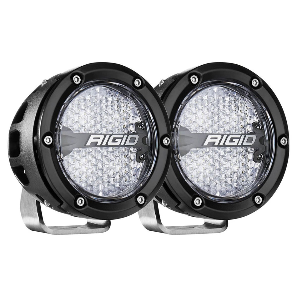 RIGID Industries 360-Series RGBW 4" Offroad Lamp Diffused Beam - Set of 2 (Part #36400)