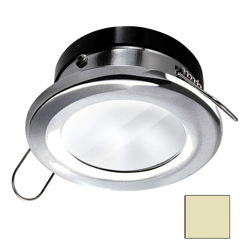 I2Systems Inc Apeiron 4.5W Spring Mount Light Round - Warm White - Brushed Nickel Finish AP-4W-30K-PW41