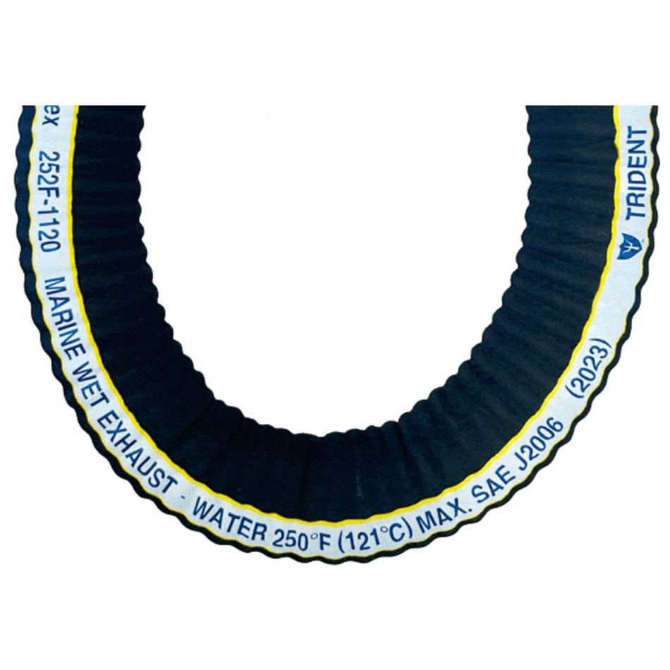 Trident Marine 1-1/2 inch x 50 ft Extra-Flex Corrugated Marine Wet Exhaust Hose