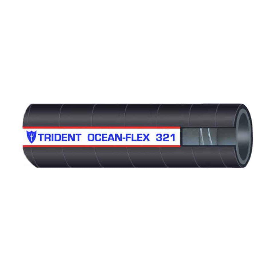 Trident Marine 2-1/2 Inch x 50 Foot Ocean-Flex Multipurpose Hose for Marine Applications
