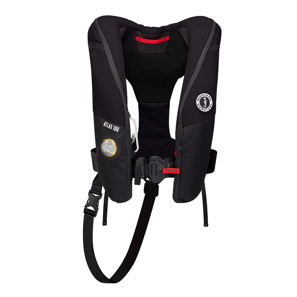 Mustang Survival MD3195E1-13-0 Atlas 190 DLX Open Ocean Inflatable PFD - Black