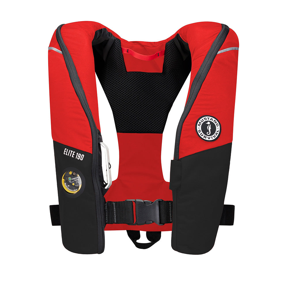 Mustang Survival Elite 190 Offshore Inflatable PFD - Red/Black
