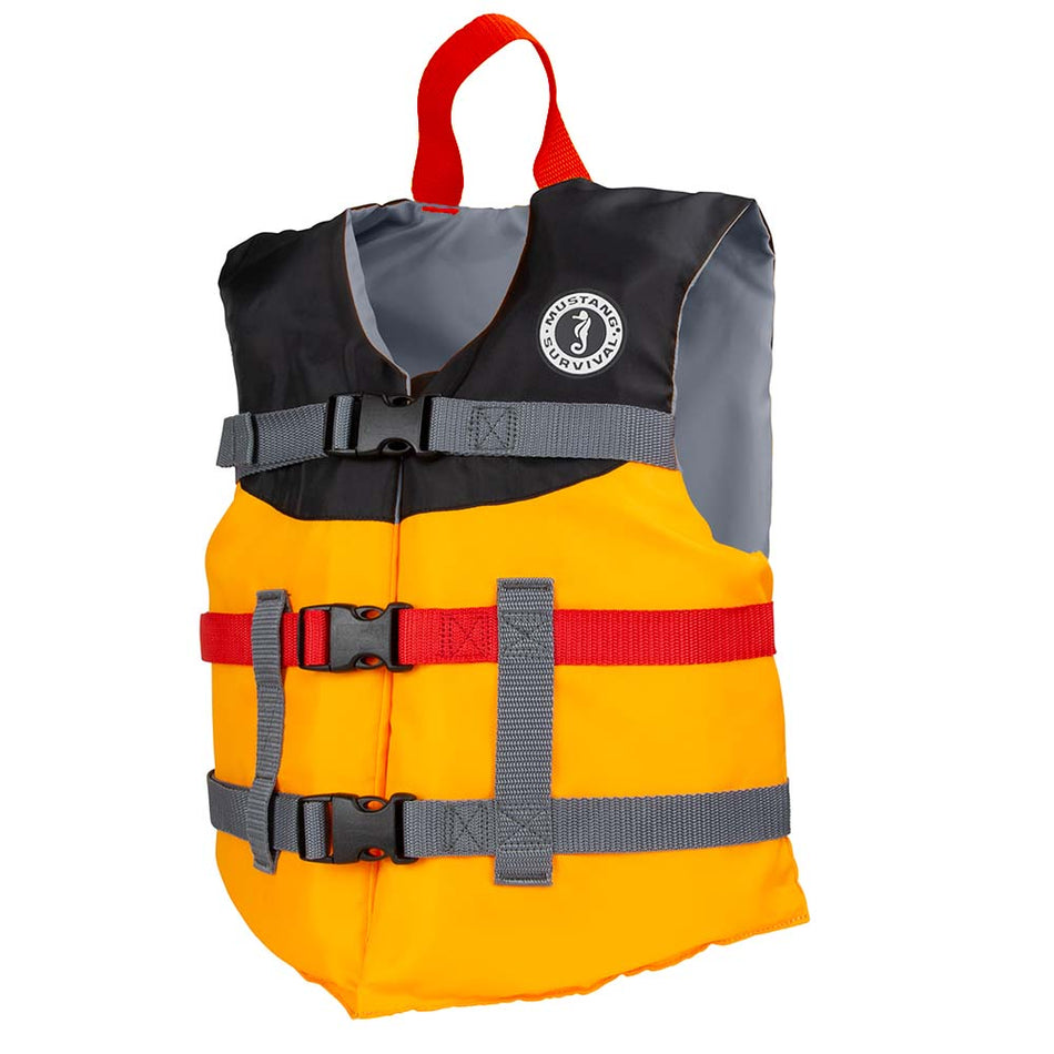 Mustang Survival Youth Livery Foam Vest - MV230002-203-0 - Mango/Black