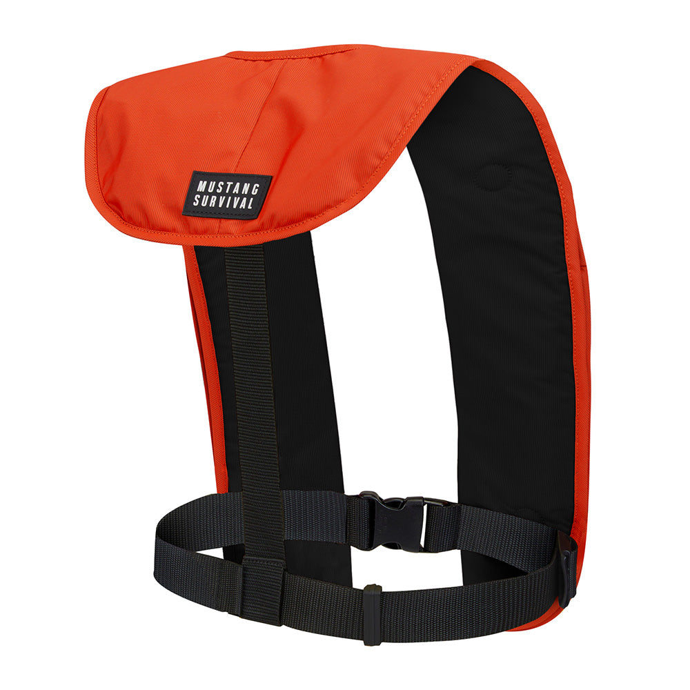 Mustang Survival MIT 100 Inflatable PFD - Orange and Black Marine Life Jacket