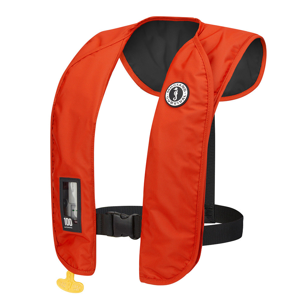 Mustang Survival MIT 100 Inflatable PFD - Orange and Black Marine Life Jacket