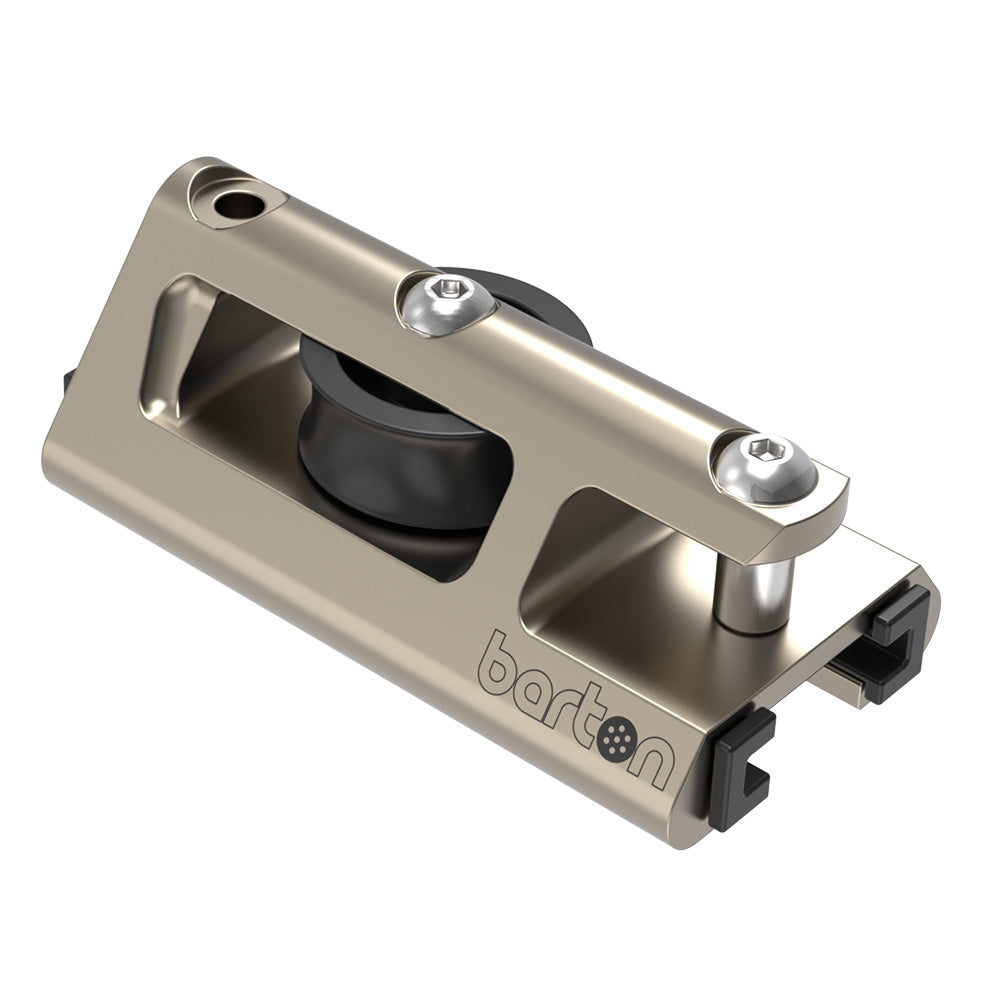 Barton Marine 25mm End Stop Genoa Car Track with Spectro Anodized Finish