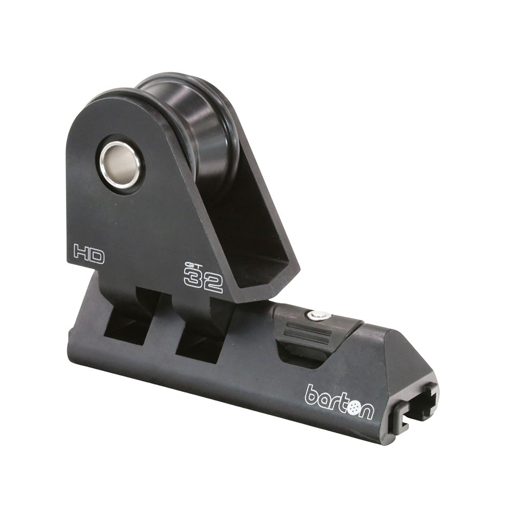 Barton Marine 32mm Heavy Duty Pin Genoa Car with Plunger Stop - Black
