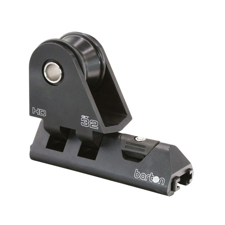 Barton Marine 32mm Heavy Duty Pin Genoa Car with Plunger Stop - Black