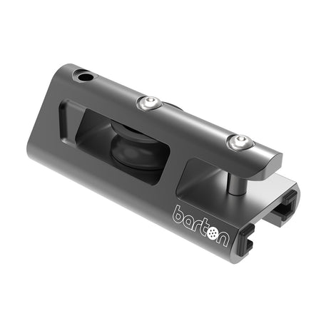 Barton Marine 32mm End Stop and Becket Genoa Car Track - Black
