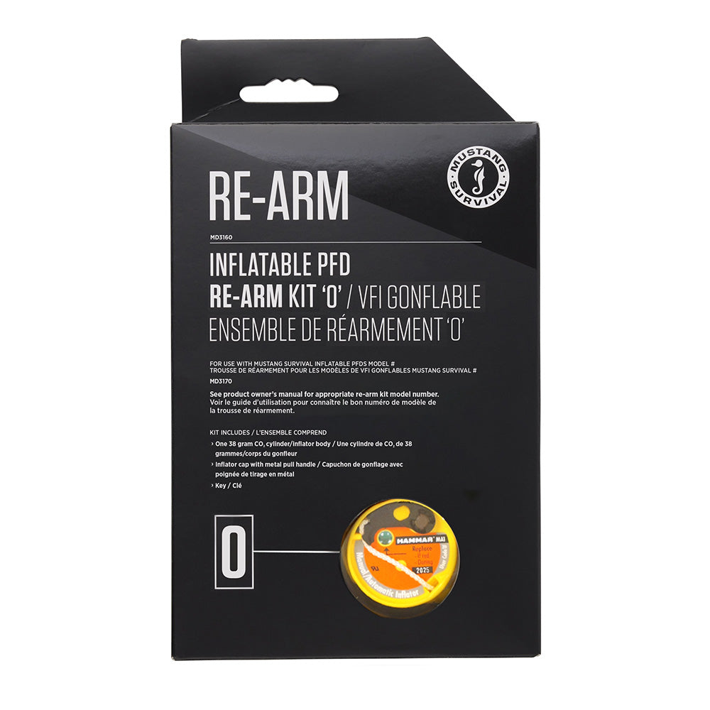 Mustang Survival Re-Arm Kit Model MA3160-0-0 for Inflatable PFDs