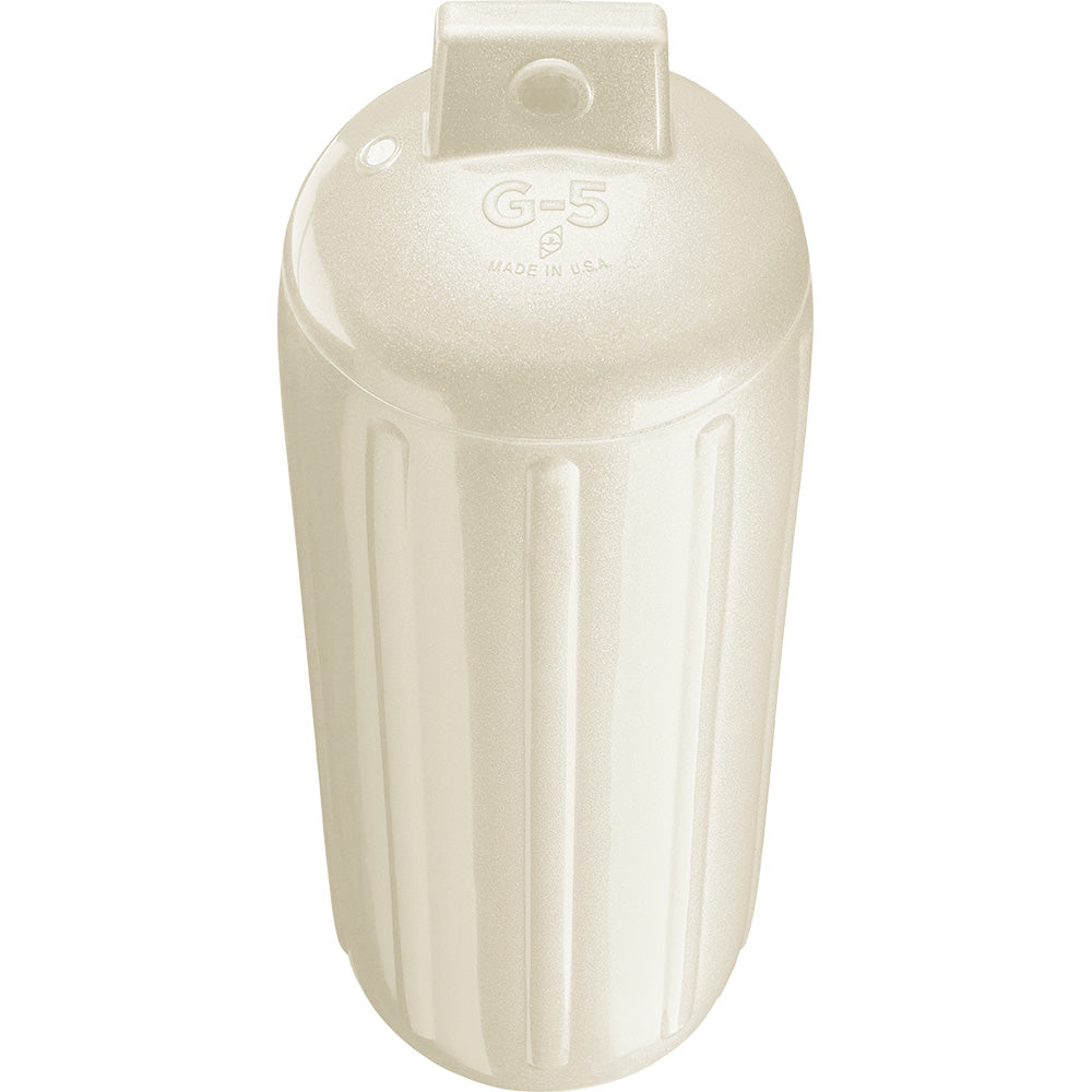 Polyform G-5 Twin Eye Fender - 8.8" x 26.8" - Metallic White