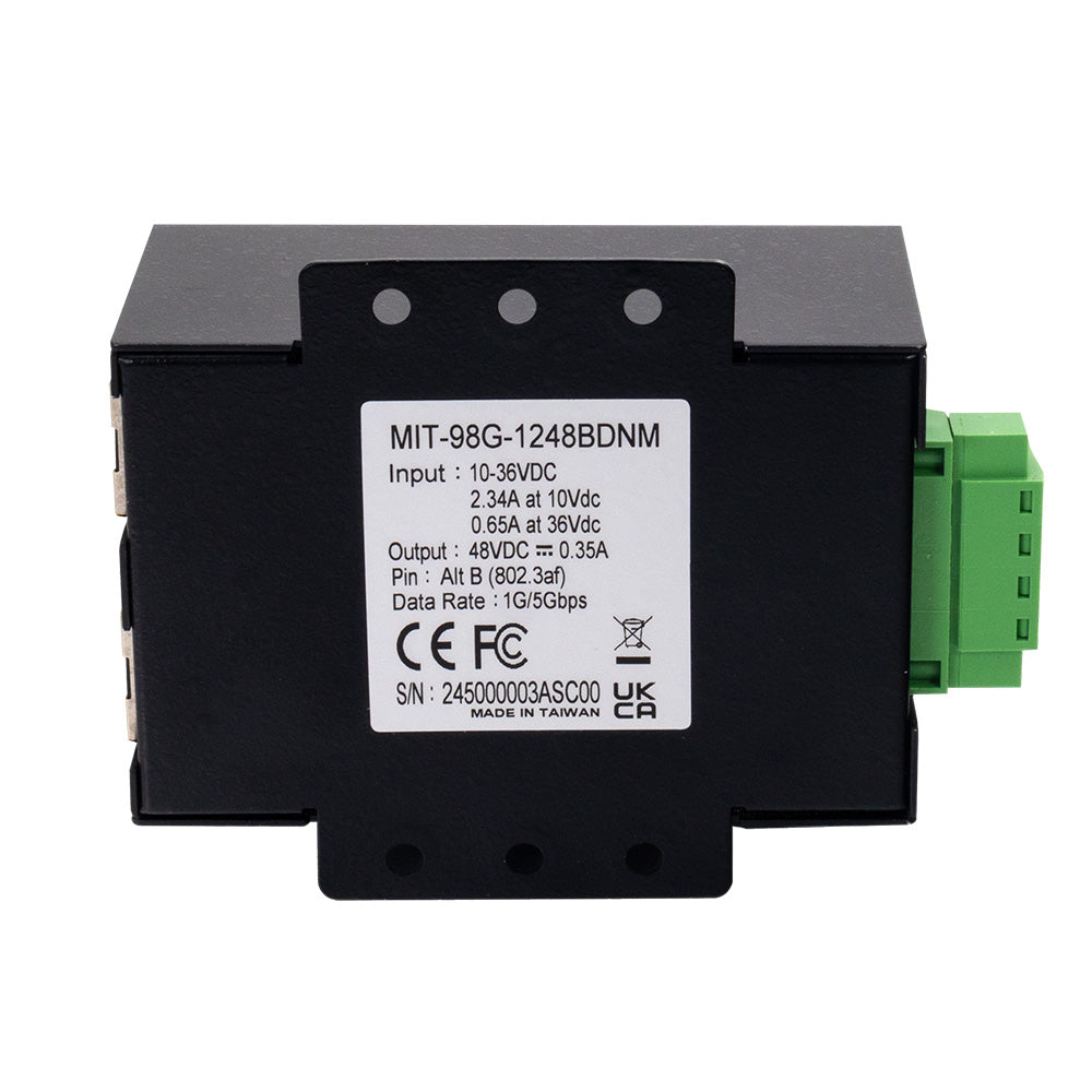 FLIR Systems PoE Injector 12-24V 5GB - Reliable Power over Ethernet for Security and Marine Devices