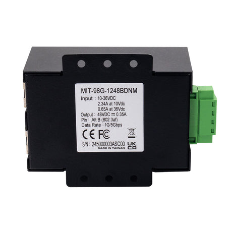 FLIR Systems PoE Injector 12-24V 5GB - Reliable Power over Ethernet for Security and Marine Devices