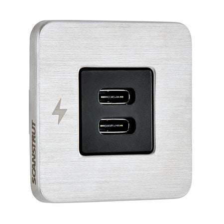 Scanstrut SC-TILE-21 USB-C Interior Charging Socket - 12/24V - Stainless Steel Bezel