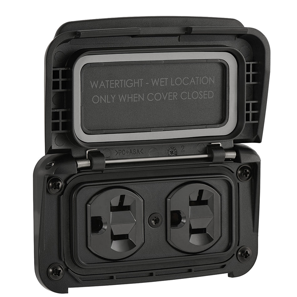 Scanstrut Ventura Series Dual AC Outlet - 125V - 20A