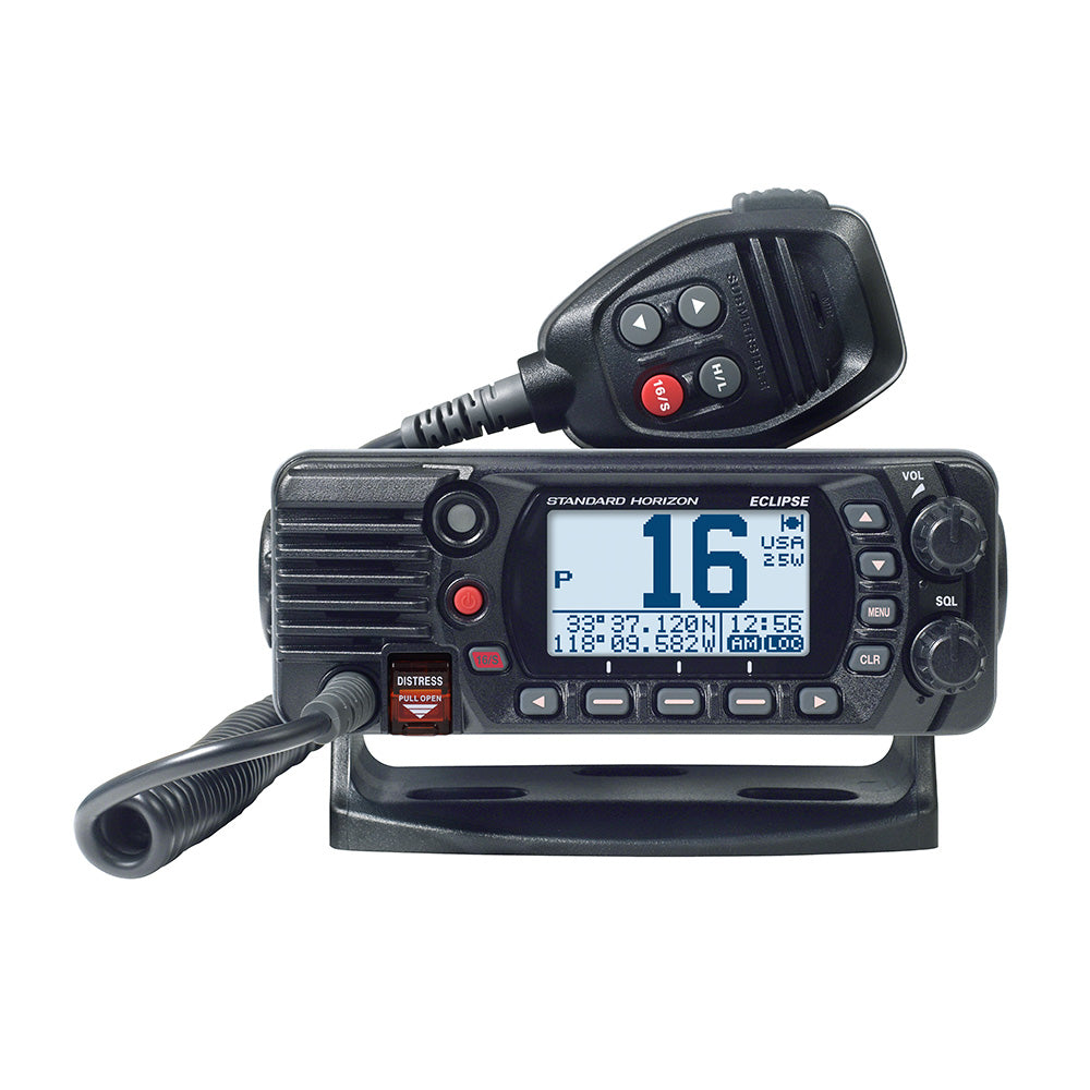 Standard Horizon GX1410B Eclipse Series 25W Fixed Mount VHF Radio - Black